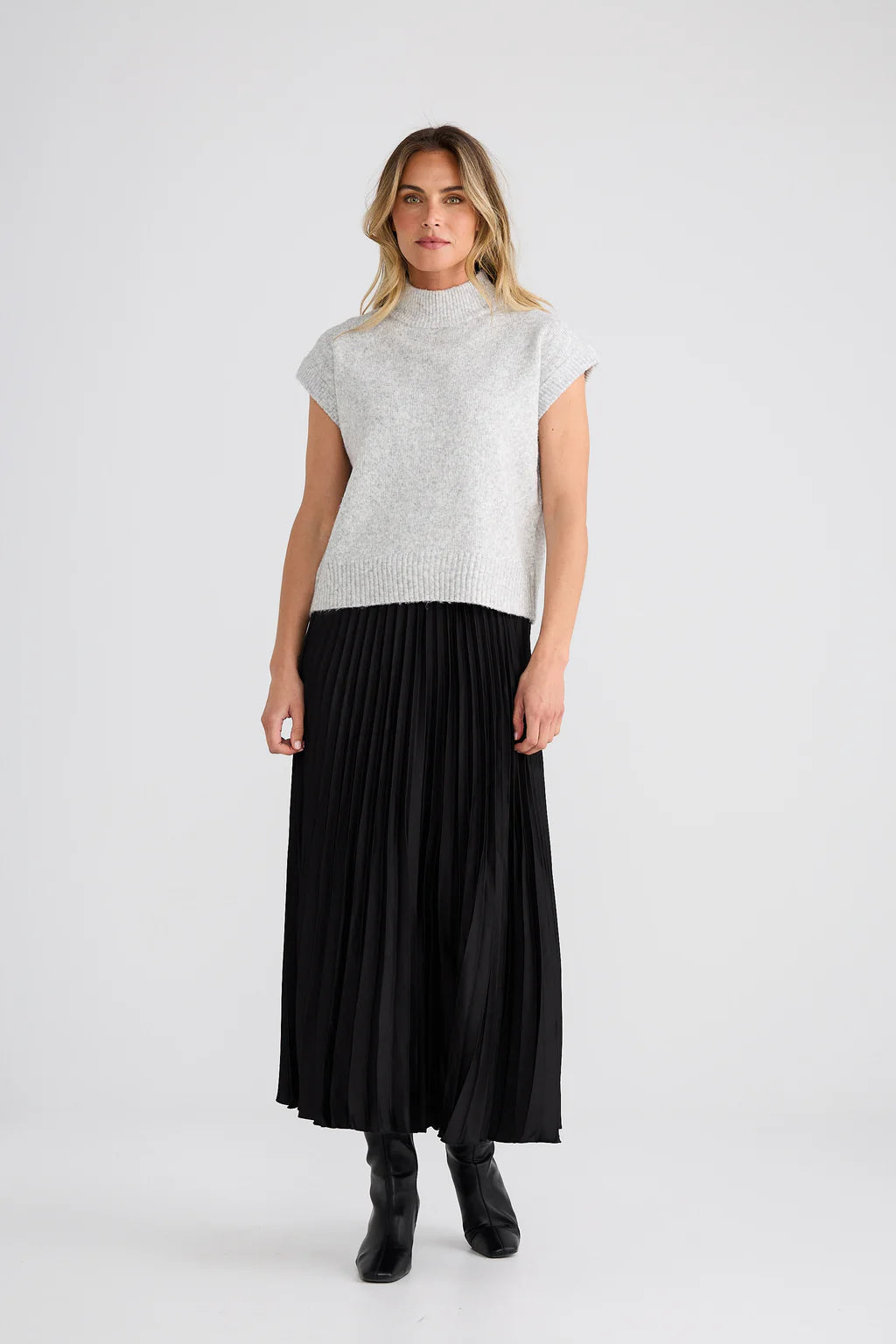 Skyler top - Grey marle