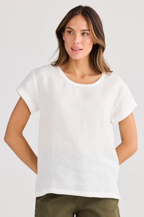 Captain Top - White Linen