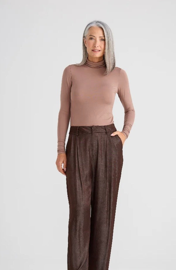 Essential Polo Top - coffee