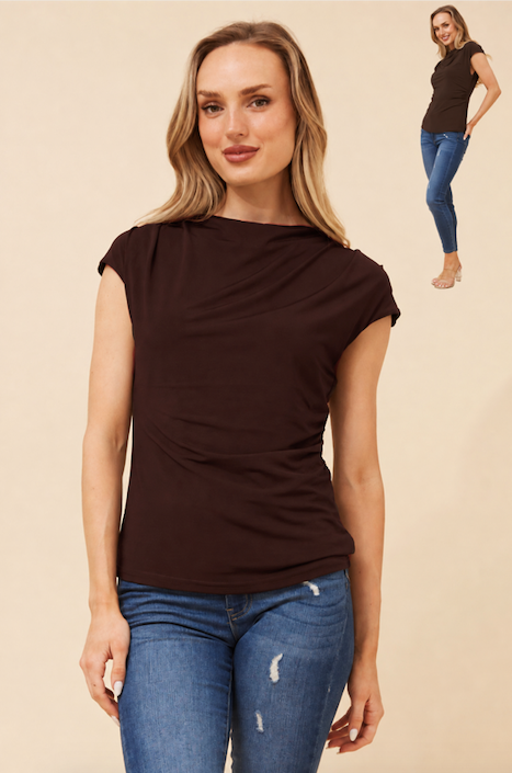 Giselle top - Chocolate