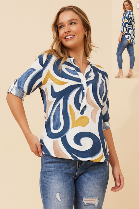 Annalea shirt - blue