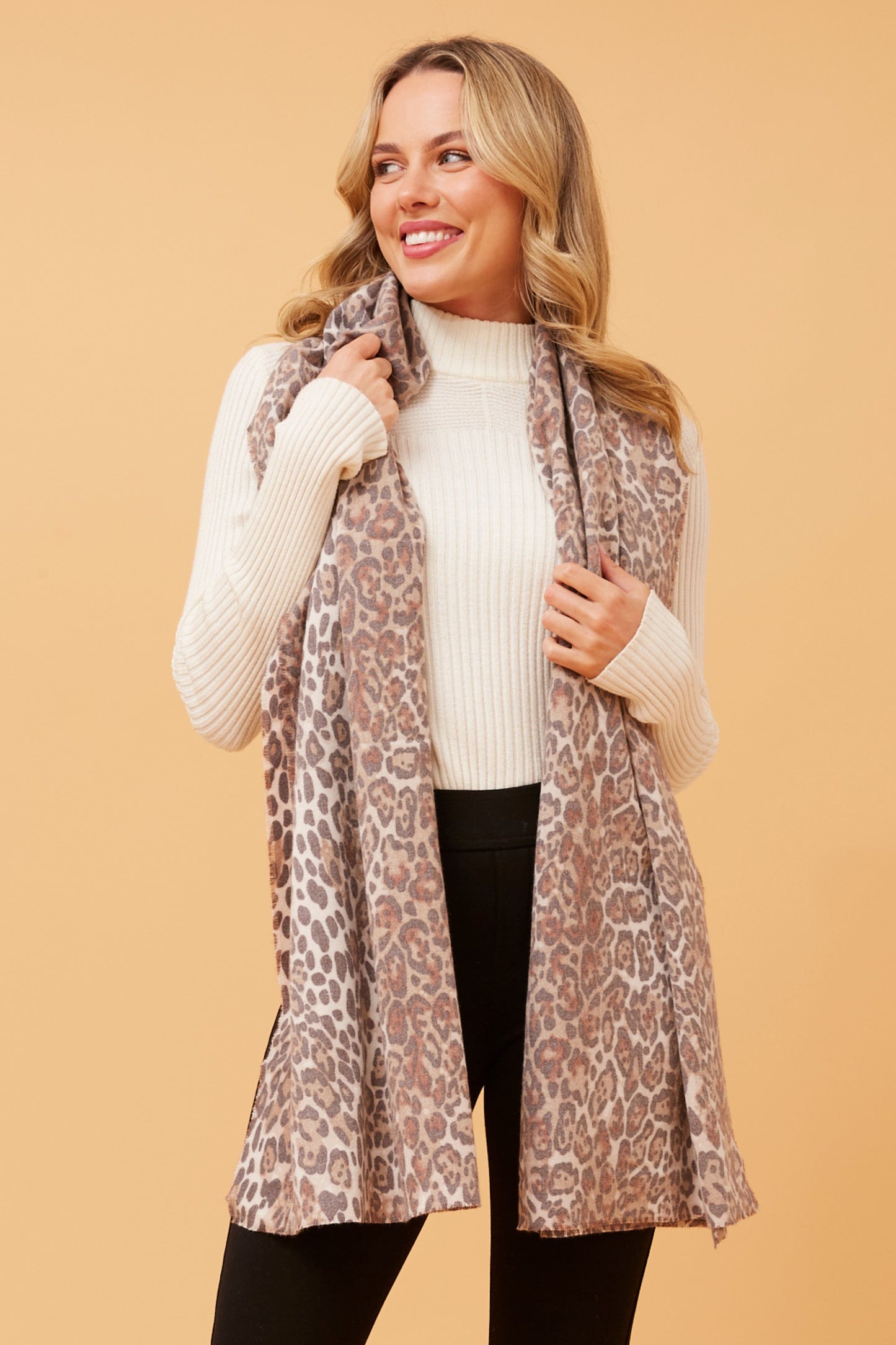Animal print scarf