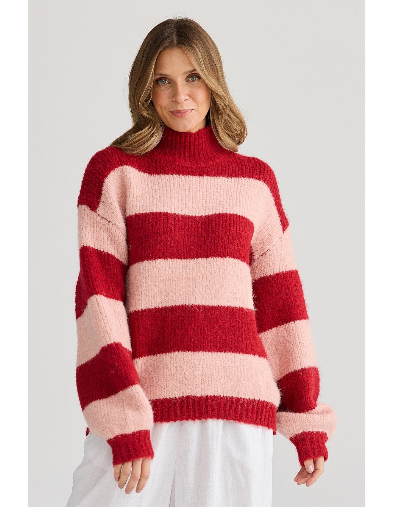 Island knit - Red stripe