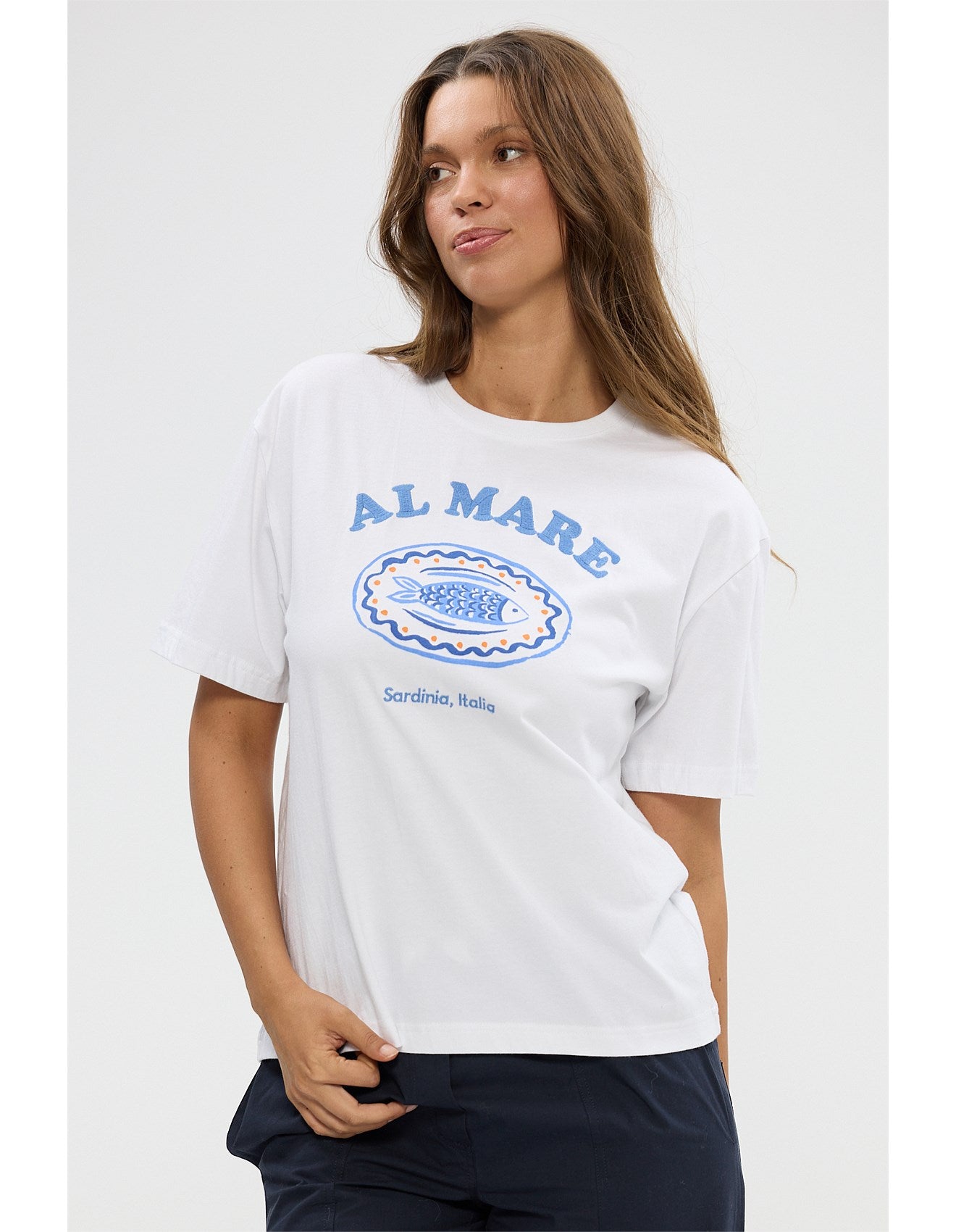 Al Mare white tee
