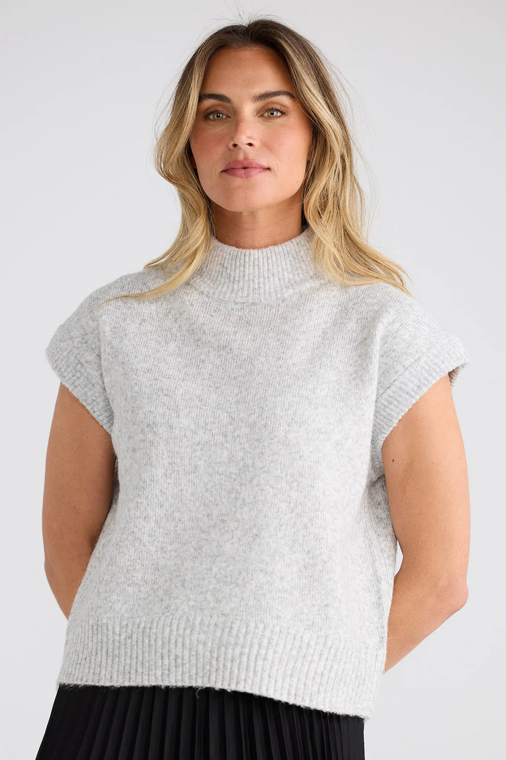Skyler top - Grey marle