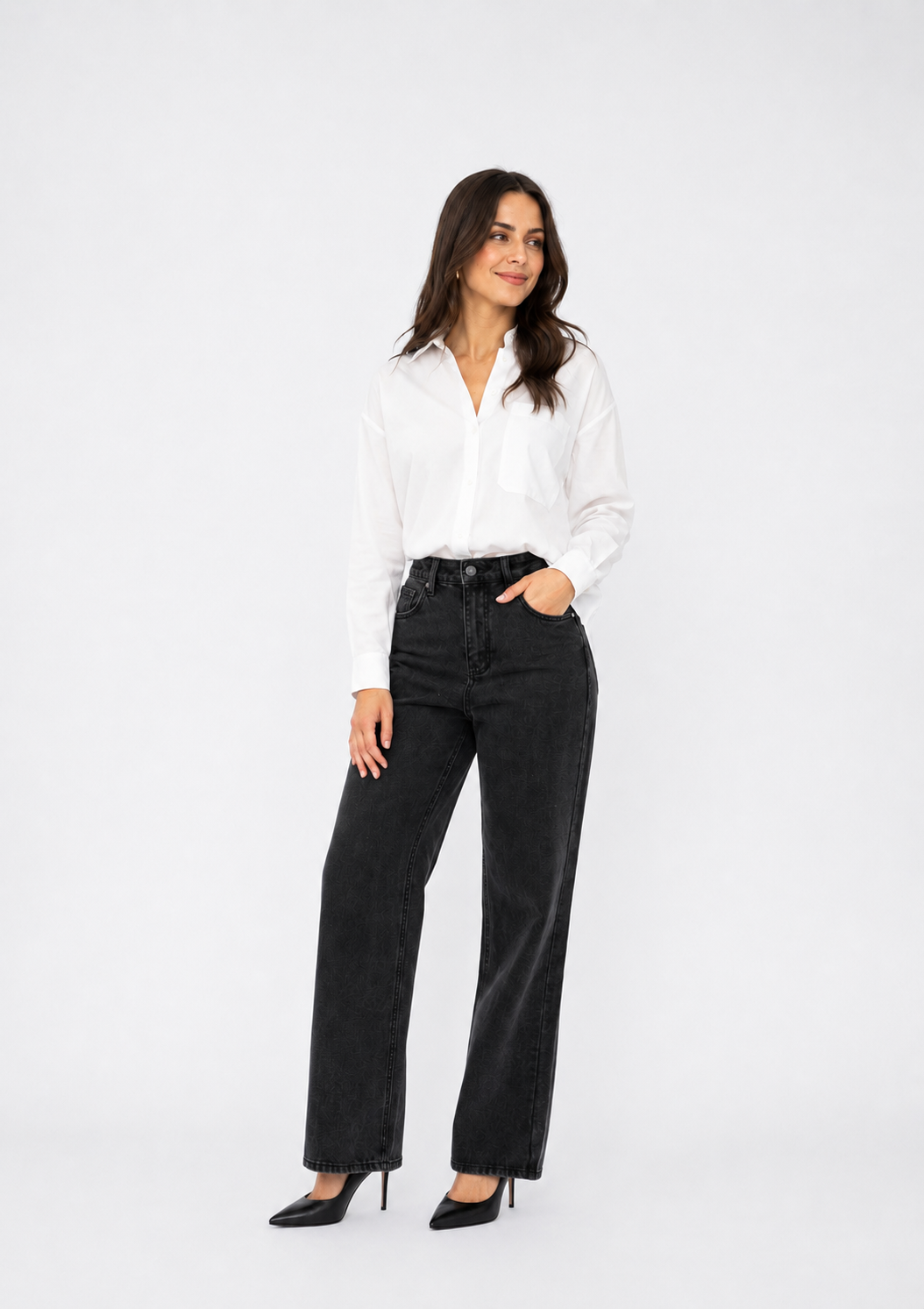 Straight leg jeans - Black