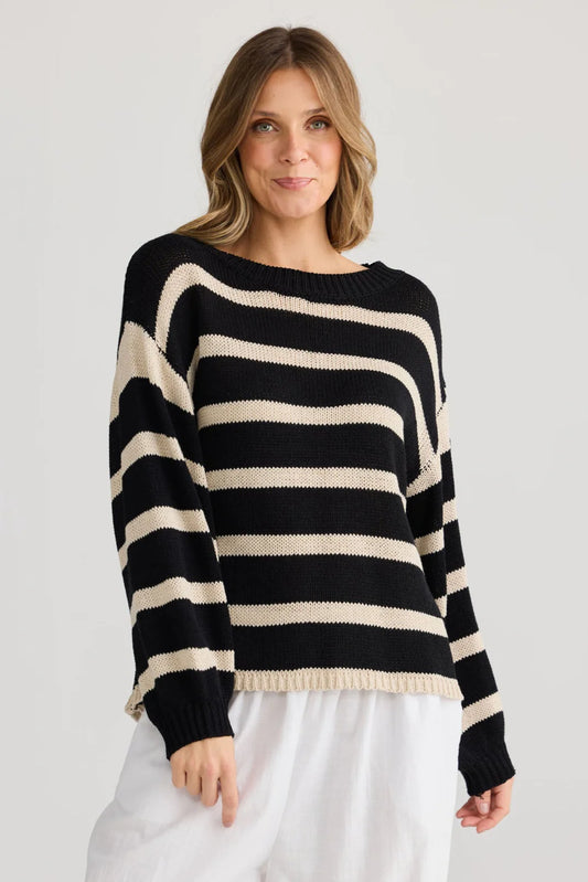 Driftwood knit - Black and natural
