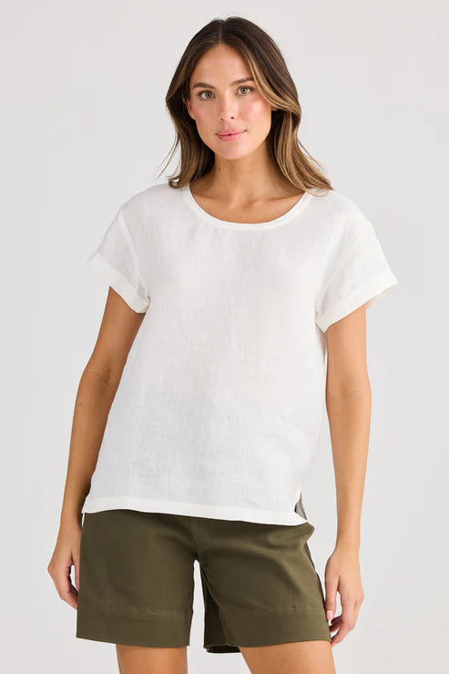 Captain Top - White Linen