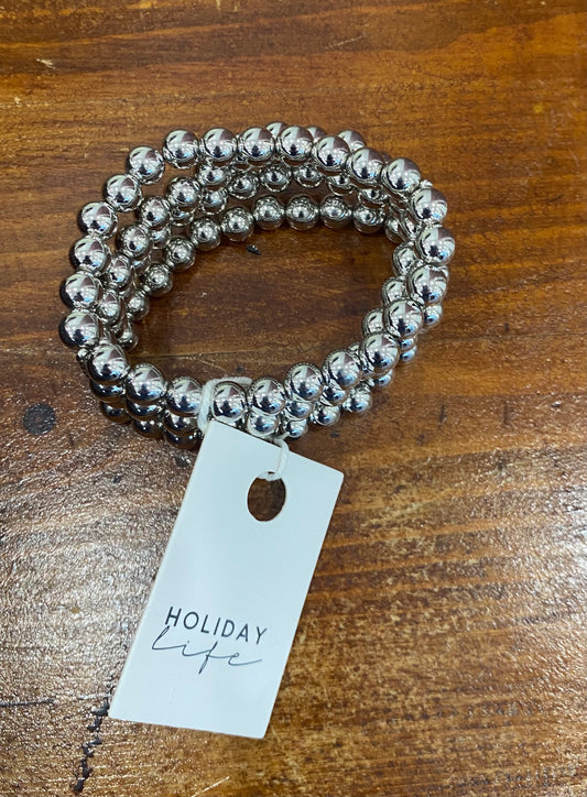 Holiday Bracelet- Silver
