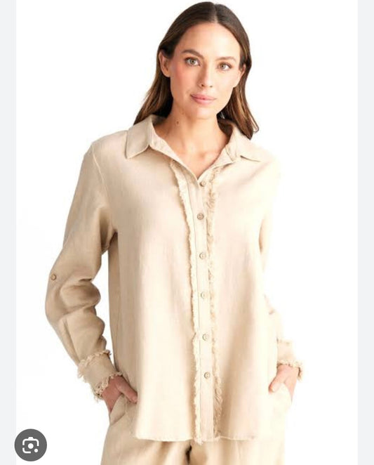 Cadiz Shirt - Natural Linen