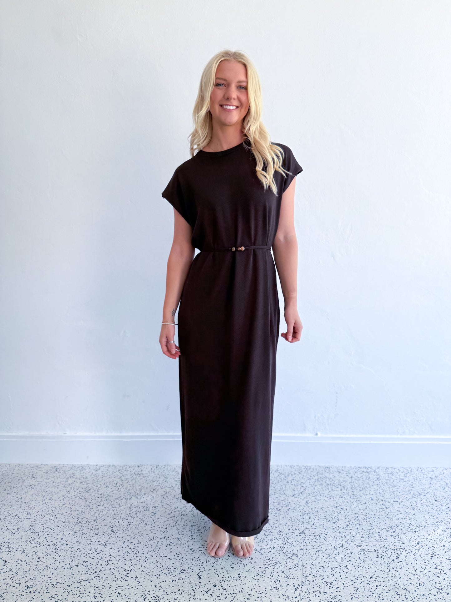 Midi dress - brown