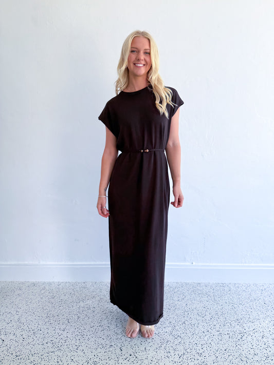 Midi dress - brown