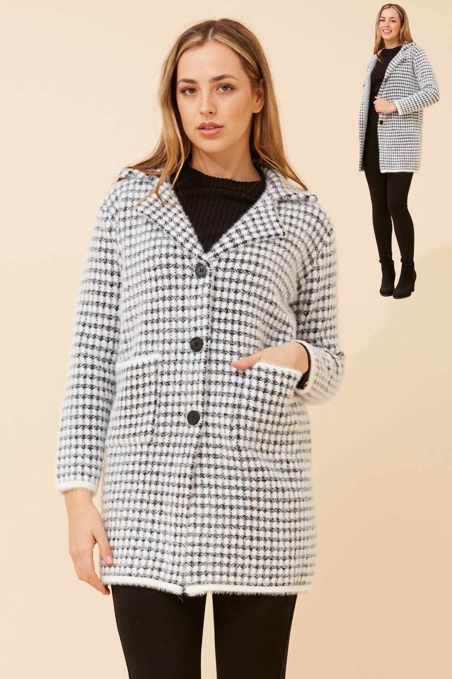 Houndstooth jacket
