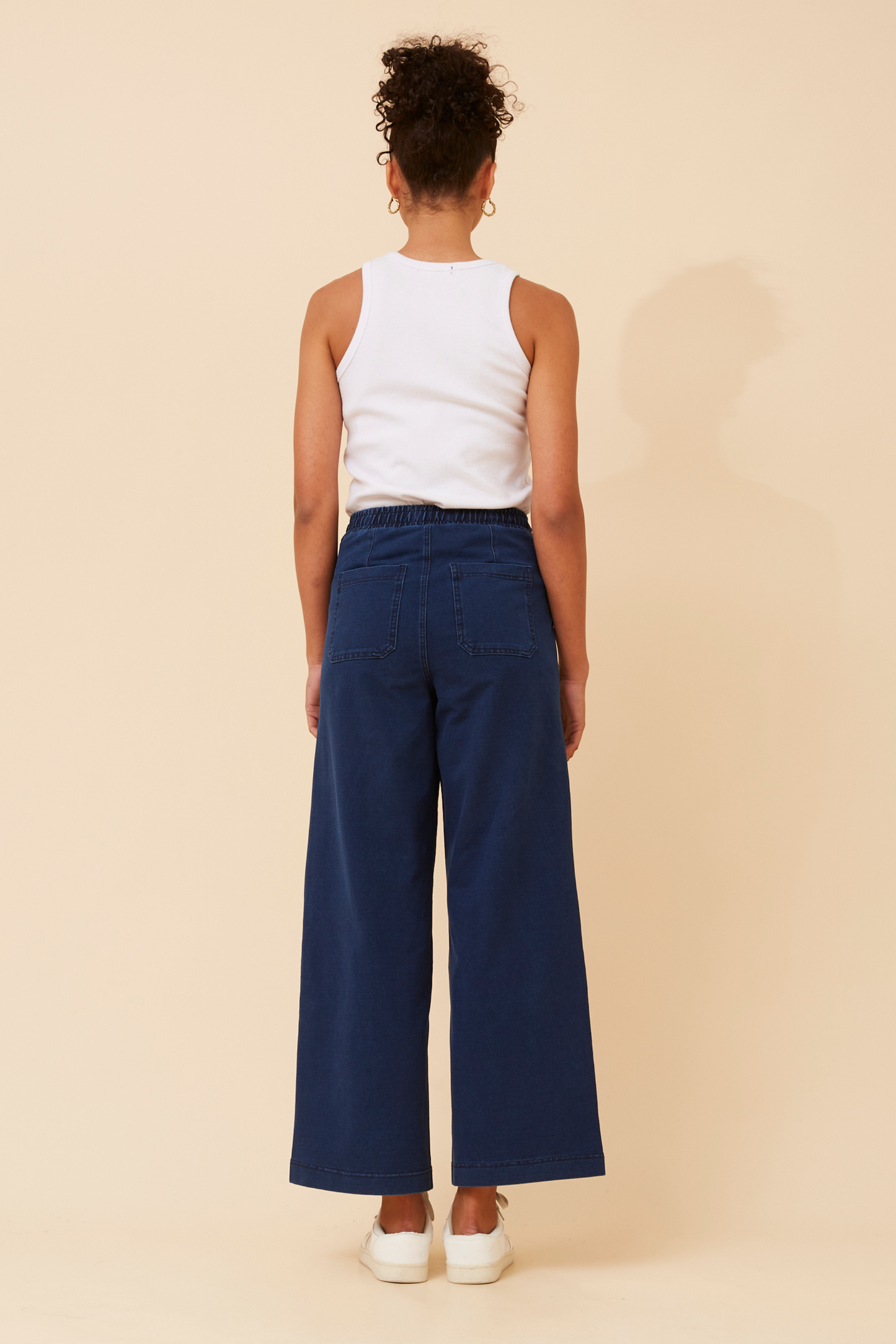 Easy wide-leg jeans - Indigo