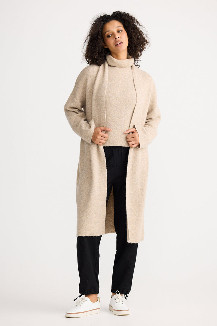 Lucerne knit cardigan in oatmeal