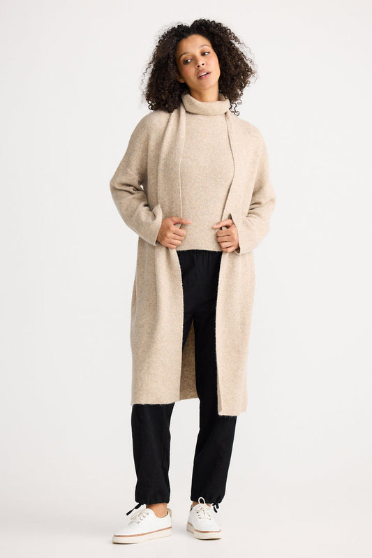Lucerne knit cardigan in oatmeal