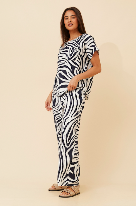 2 piece set - Navy swirl