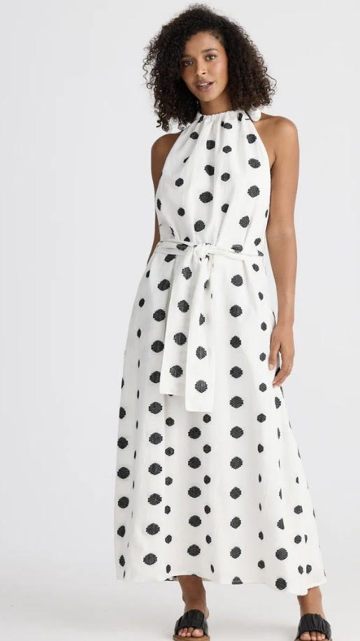 Lucia Dress - Woven Spot